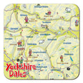 Yorkshire Dales lap map coaster by Cardtoons Publications