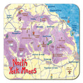 Northumberland lap map coaster by Cardtoons Publications