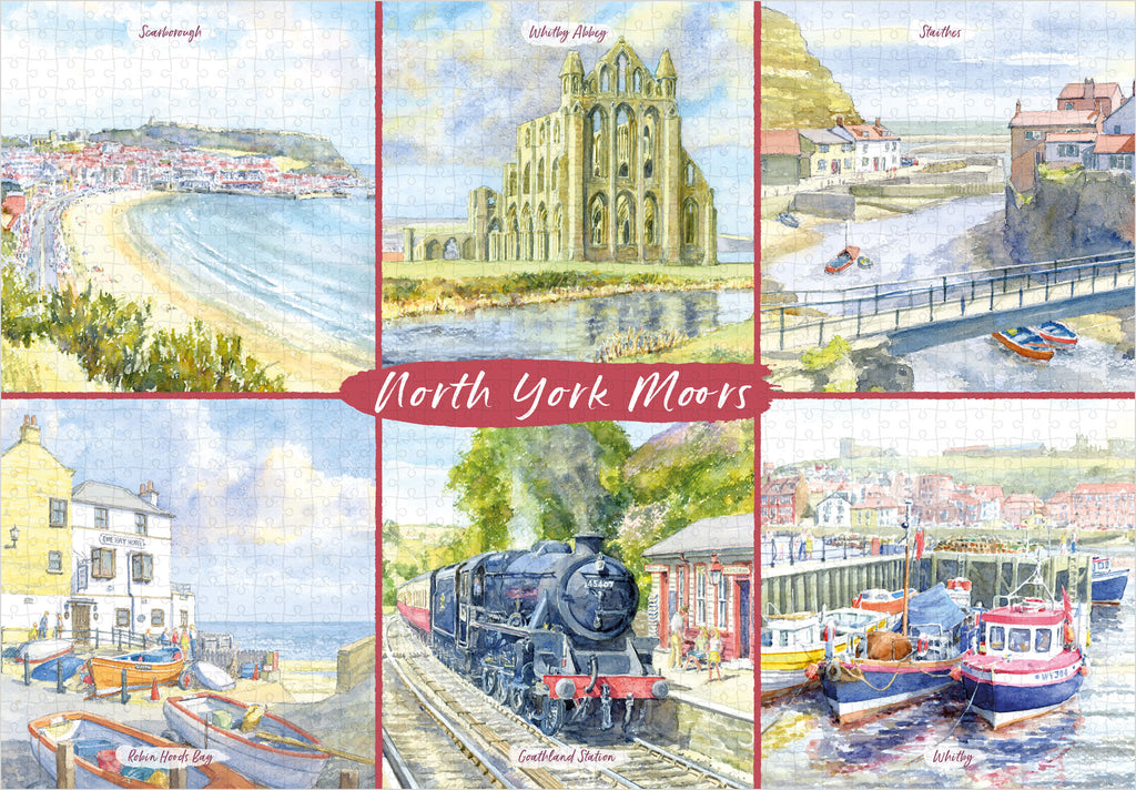 North York Moors Watercolour Views Jigsaw