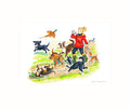 Country Comicals - "Walkie Talkies!" Art Print