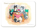 Country Comicals "Three's a Crowd" tablemat