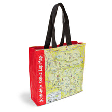 Load image into Gallery viewer, Yorkshire Dales Lap Map Cotton Tote Bag
