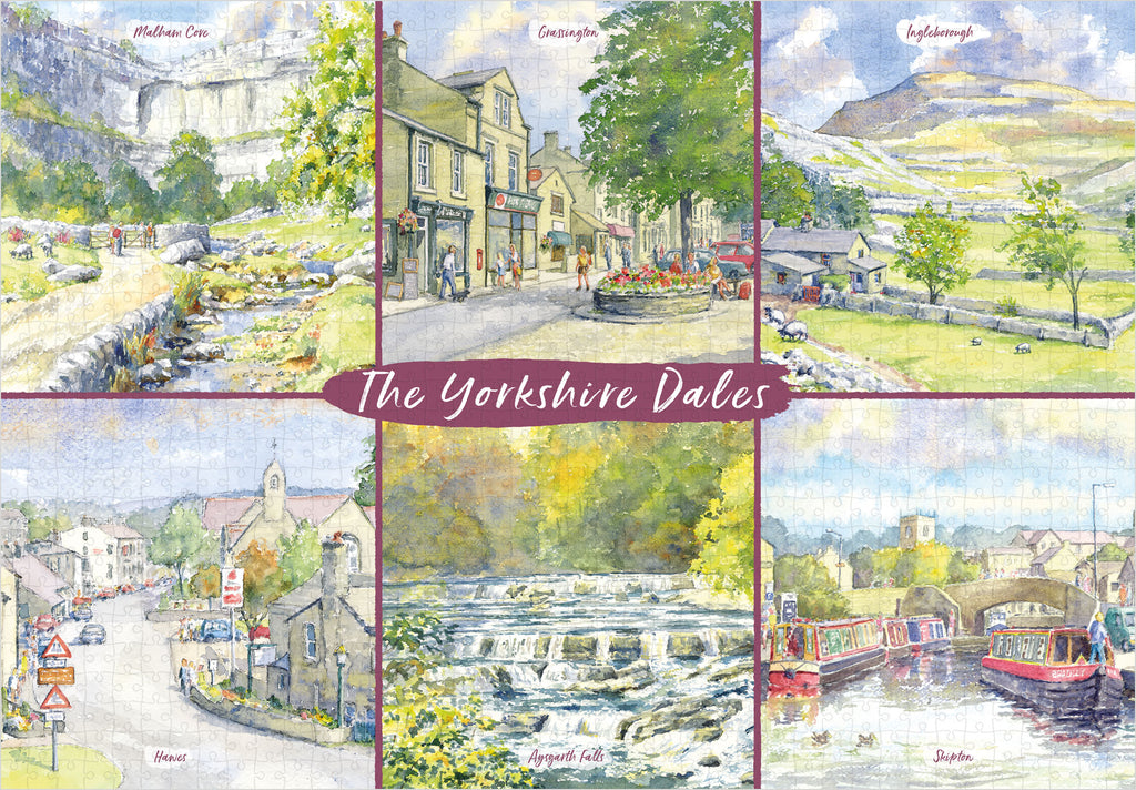 Yorkshire Dales Watercolour Views Jigsaw