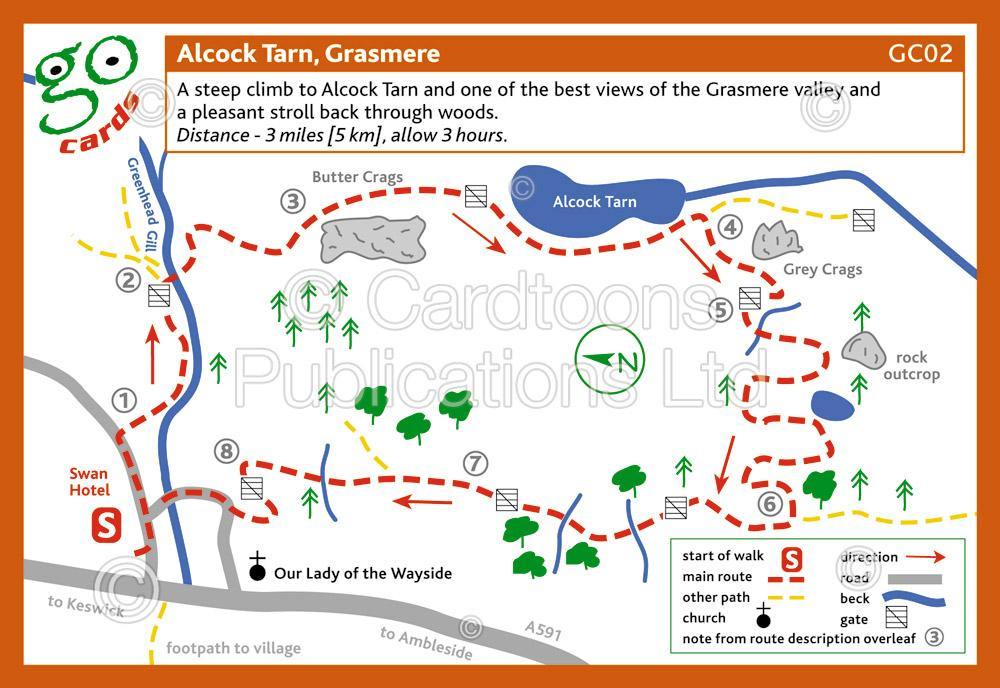 Alcock Tarn, Grasmere Walk | Cardtoons Publications