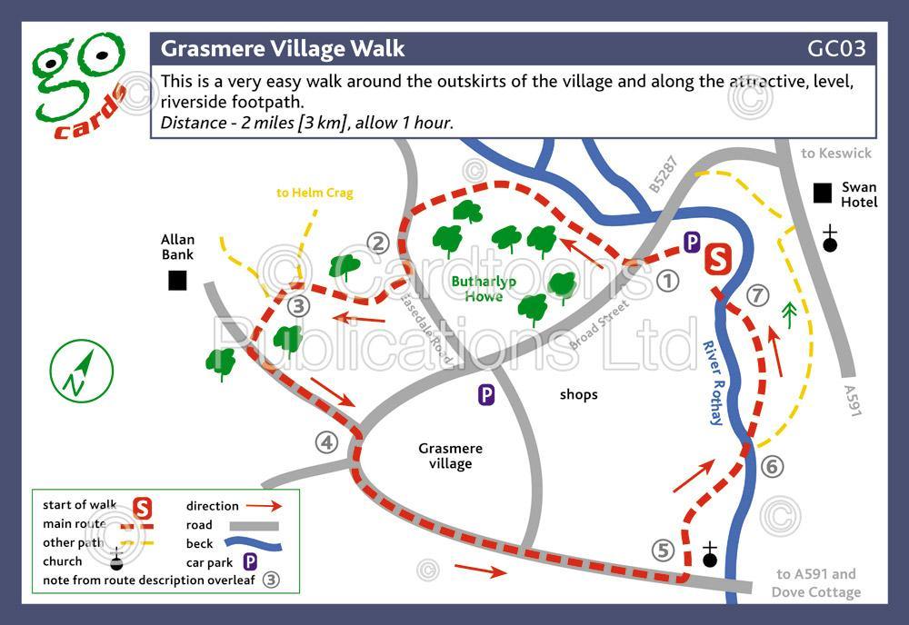 Grasmere Village Walk | Cardtoons Publications