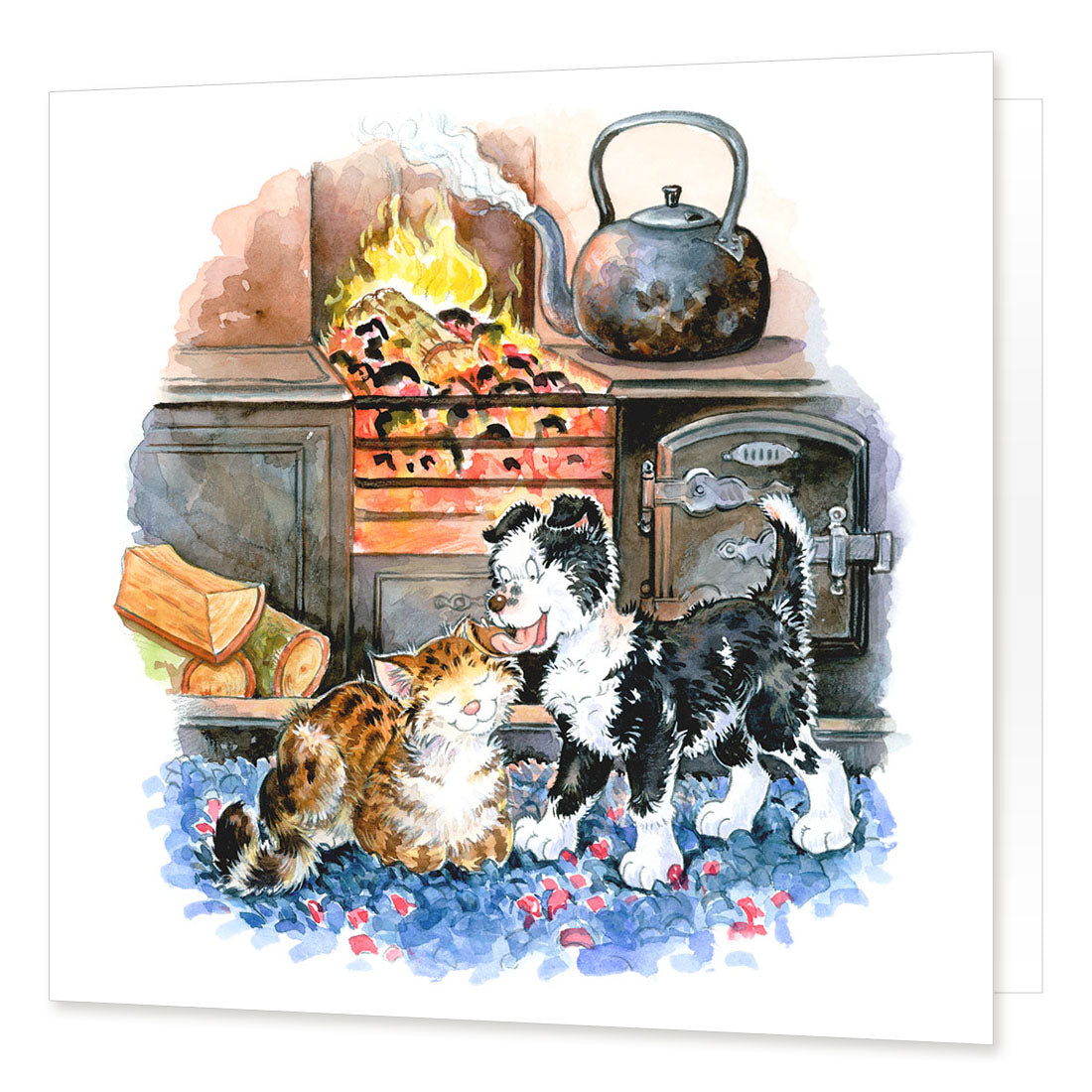 Country Comicals "Best Friends" Greetings Card by Linda Birkinshaw