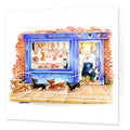 Country Comicals "Sausage Dog Chain" Greetings Card by Linda Birkinshaw