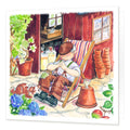 Country Comicals "Head Gardener" Greetings Card by Linda Birkinshaw