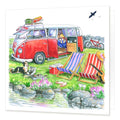 Country Comicals "Lazy Days" Greetings Card by Linda Birkinshaw