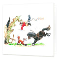 Country Comicals "Tally-Ho" Greetings Card by Linda Birkinshaw