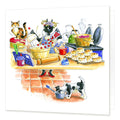 Country Comicals "Woolly Bake Off" Greetings Card by Linda Birkinshaw