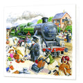 Country Comicals "Steam Special" Greetings Card by Linda Birkinshaw