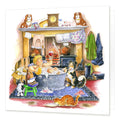 Country Comicals "Bubbles" Greetings Card by Linda Birkinshaw