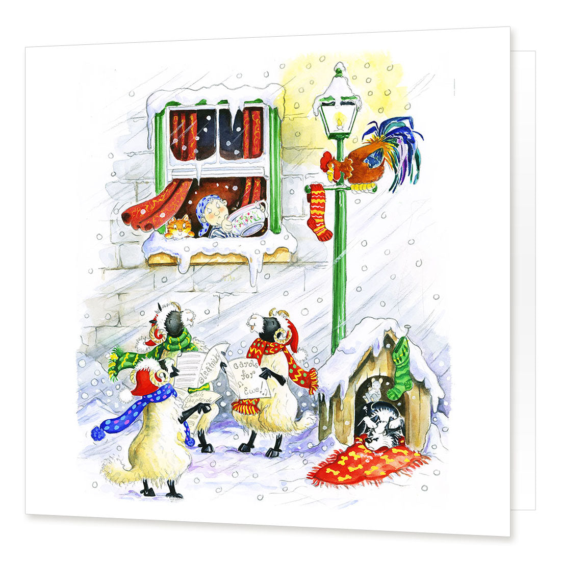 Country Comicals "Christmas Humbug!" Christmas Card by Linda Birkinshaw