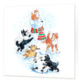Country Comicals "Snowdog" Christmas Card by Linda Birkinshaw