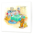 Country Comicals "Spots To Stripes" Greetings Card by Linda Birkinshaw