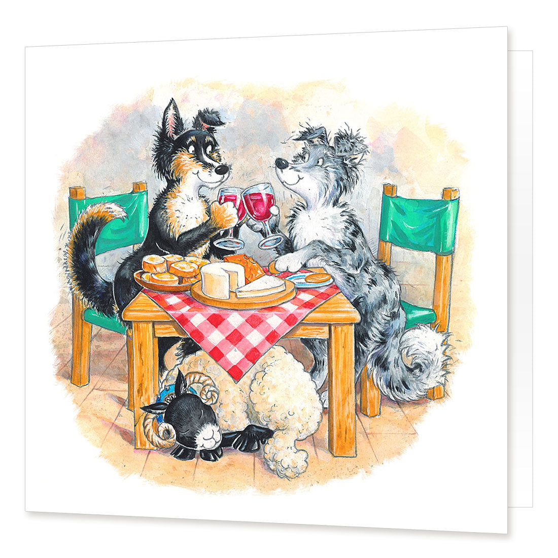Country Comicals "I Love Ewe" Greetings Card by Linda Birkinshaw
