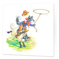 Country Comicals "Woolly Roundup" Greetings Card by Linda Birkinshaw