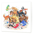 Country Comicals "Ripping Up The Rule Book" Greetings Card by Linda Birkinshaw