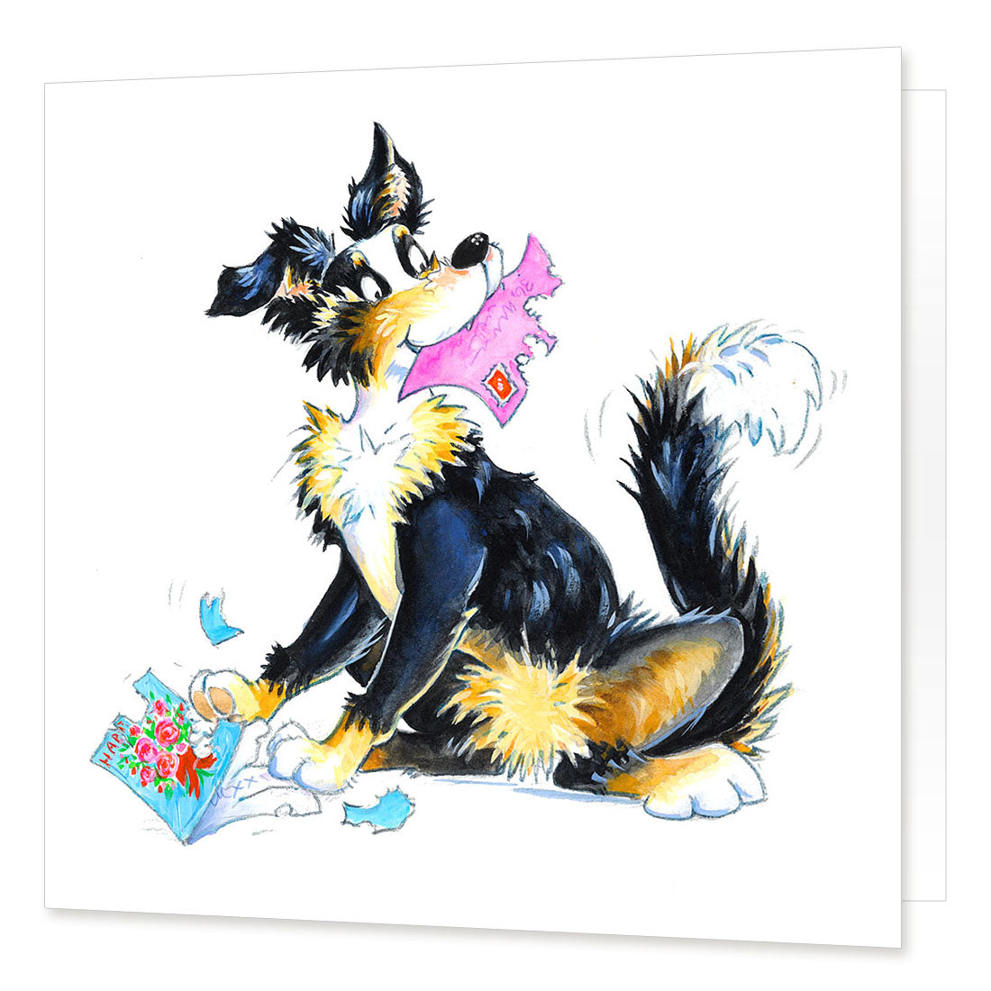 Country Comicals "Have A Ripping Birthday" Greetings Card by Linda Birkinshaw