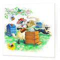 Country Comicals "Woolly Honey Trap" Greetings Card by Linda Birkinshaw