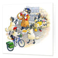 Country Comicals "Town Cryer" Greetings Card by Linda Birkinshaw