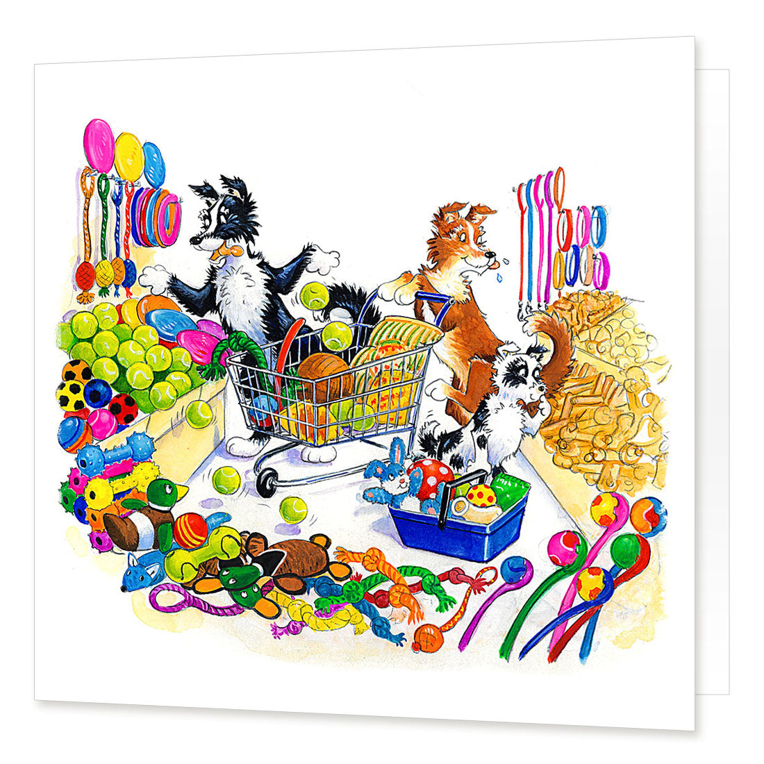 Country Comicals "Toy Boys" Greetings Card by Linda Birkinshaw