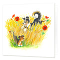 Country Comicals "Poppy Dogs" Greetings Card by Linda Birkinshaw