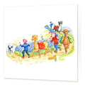 Country Comicals "Trek T'Beck" Greetings Card by Linda Birkinshaw