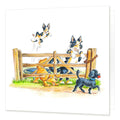 Country Comicals "Spring Loaded" Greetings Card by Linda Birkinshaw