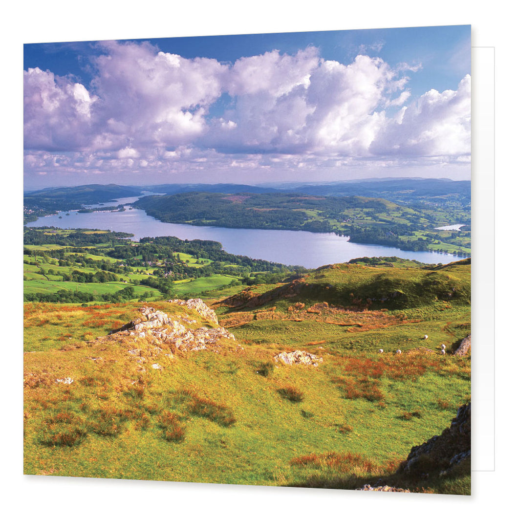 Windermere from Wansfell Pike greetings card from the Landmark Photographic range by Cardtoons