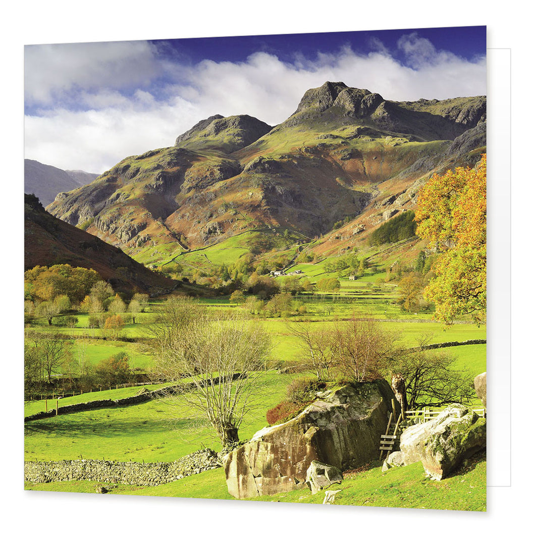 Langdale Pikes Greetings Card from the Landmark Photographic range by Cardtoons