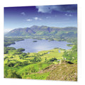 Derwent Water & Skiddaw Greetings Card from the Landmark Photographic range by Cardtoons