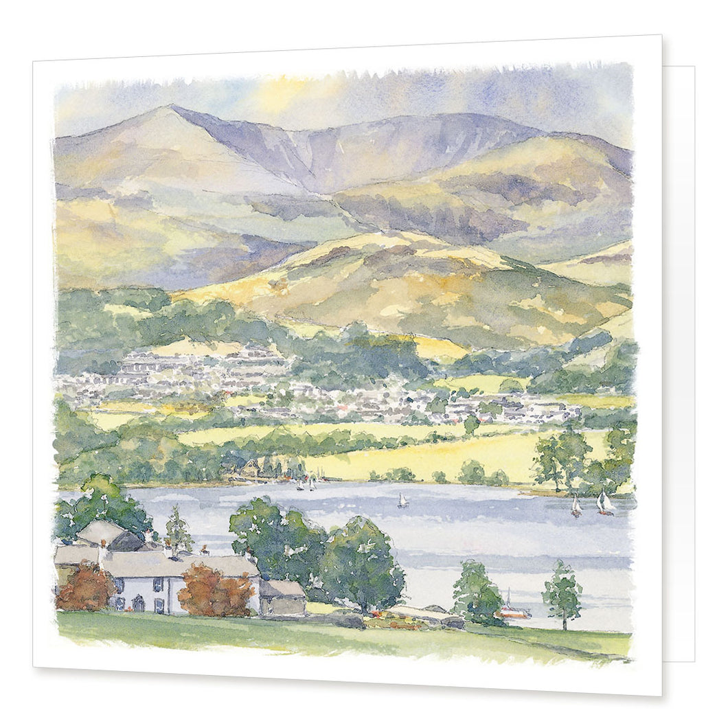 Coniston Water greetings card | Great Stuff from Cardtoons