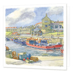 Seahouses Harbour greetings card | Great Stuff from Cardtoons
