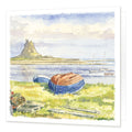 Lindisfarne Castle greetings card | Great Stuff from Cardtoons