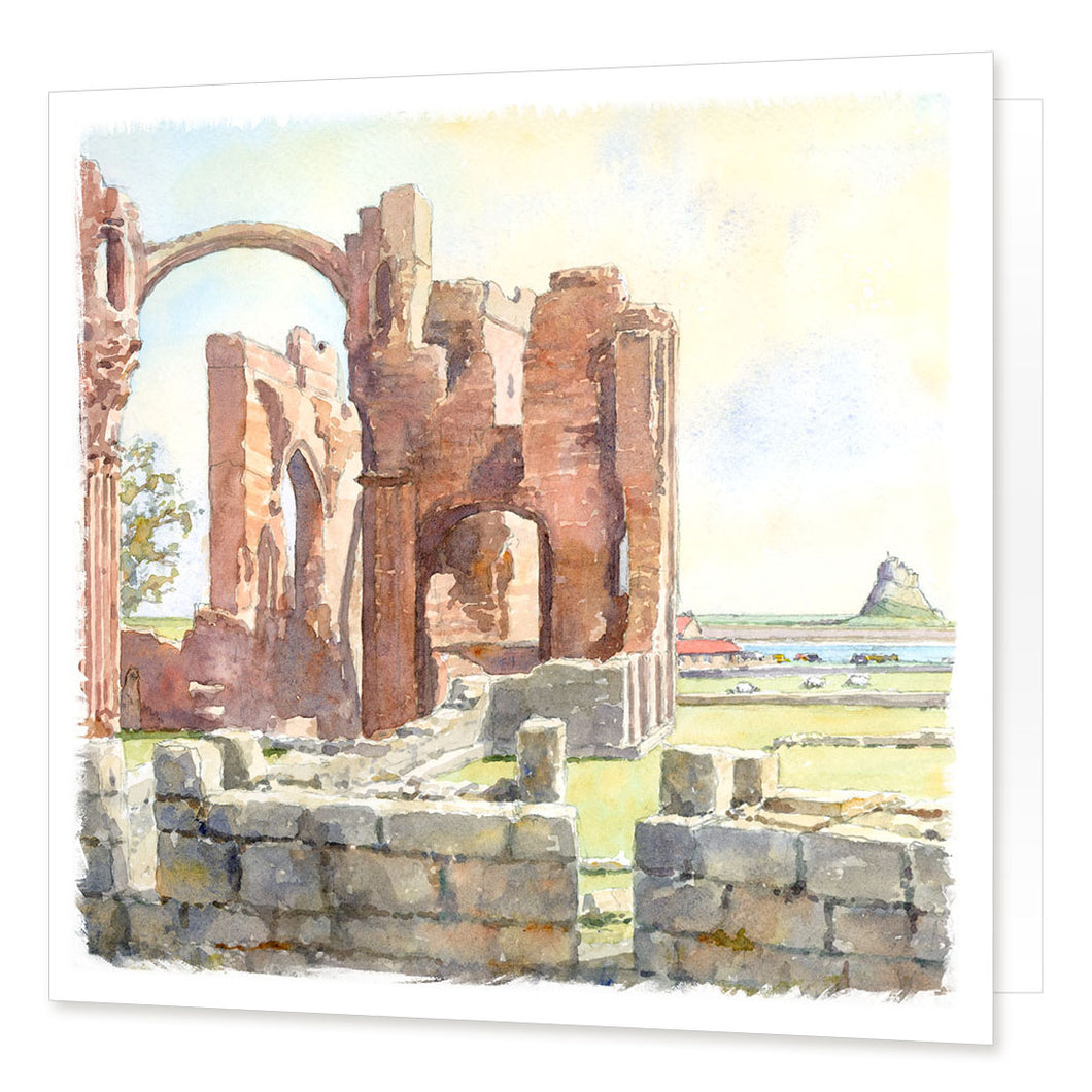 Lindisfarne Priory greetings card | Great Stuff from Cardtoons
