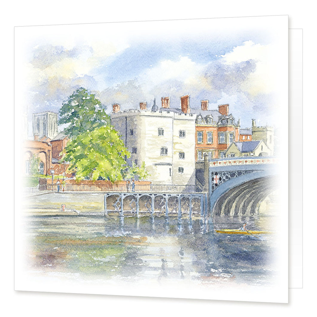 Ouse at Lendal Bridge, York greetings card | Great Stuff from Cardtoons