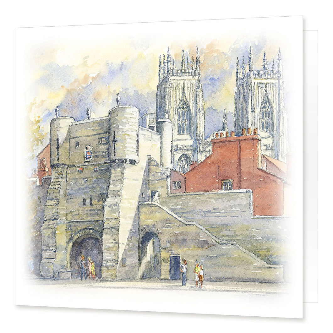 Bootham Bar, York greetings card | Great Stuff from Cardtoons