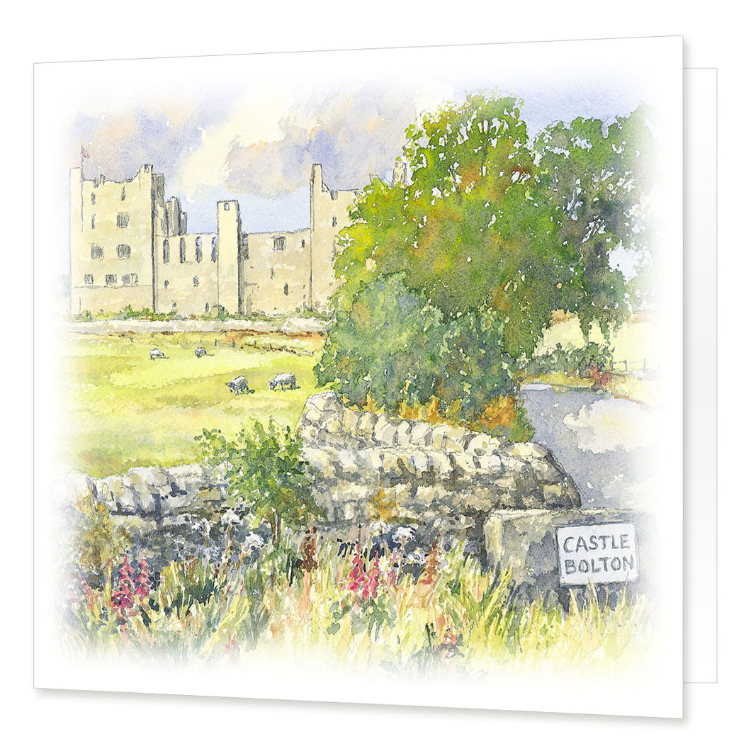 Castle Bolton greetings card | Great Stuff from Cardtoons
