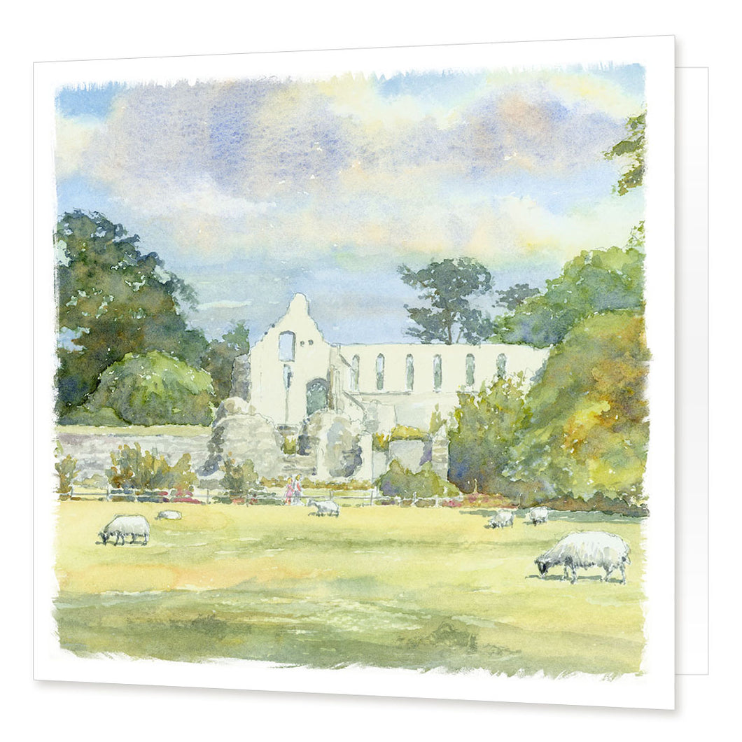 Jervaulx Abbey greetings card | Great Stuff from Cardtoons