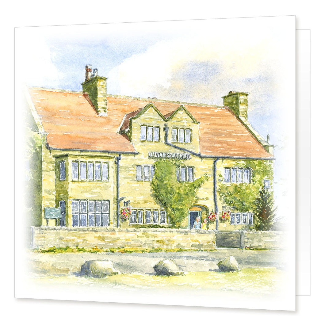 Mallyan Spout Hotel, Aidensfield greetings card | Great Stuff from Cardtoons
