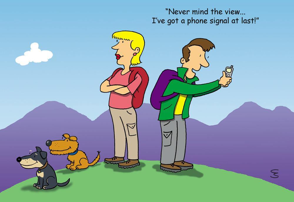 Never mind the view postcard | Cardtoons Publications
