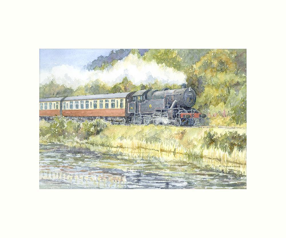 Haverthwaite Train art print | Cardtoons Publications