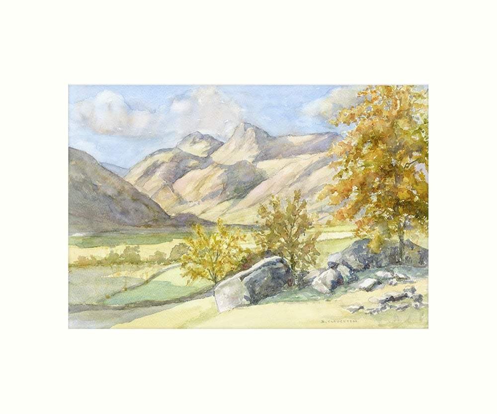 Langdale Pikes art print - Cardtoons Publications