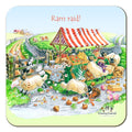 Country Comicals "Ram Raid" Coaster by Linda Birkinshaw
