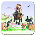 Country Comicals "Jump" Coaster by Linda Birkinshaw