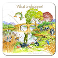 Country Comicals "What A Whopper" Coaster by Linda Birkinshaw