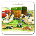 Country Comicals "In And Out" Coaster by Linda Birkinshaw