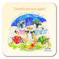 Country Comicals "Turned out nice again" Coaster by Linda Birkinshaw
